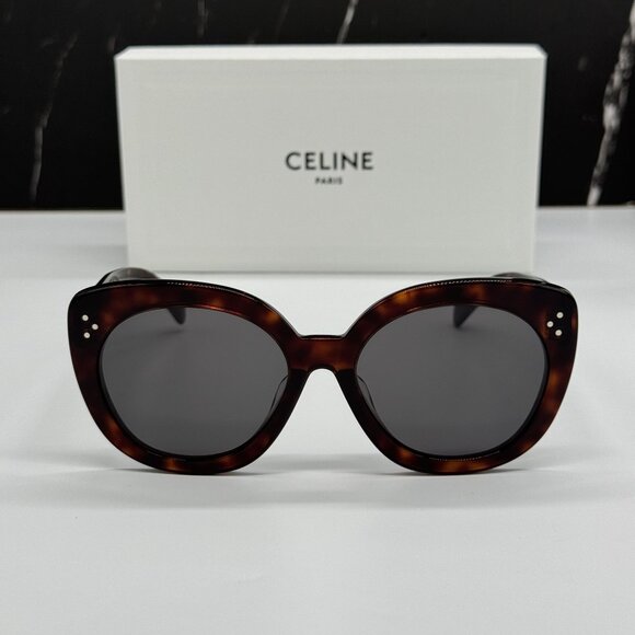 NEW CELINE CL40295F 52A HAVANA GRAY WOMEN SUNGLASSES CELINE - Picture 1 of 13